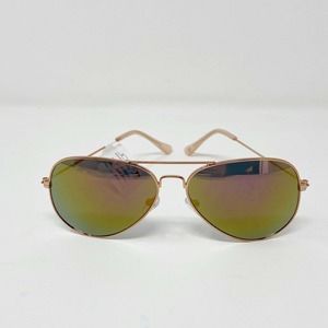 Joe's Jeans Womens Aviator Sunglasses 6016 Sunnies 100% UVP Rose Gold